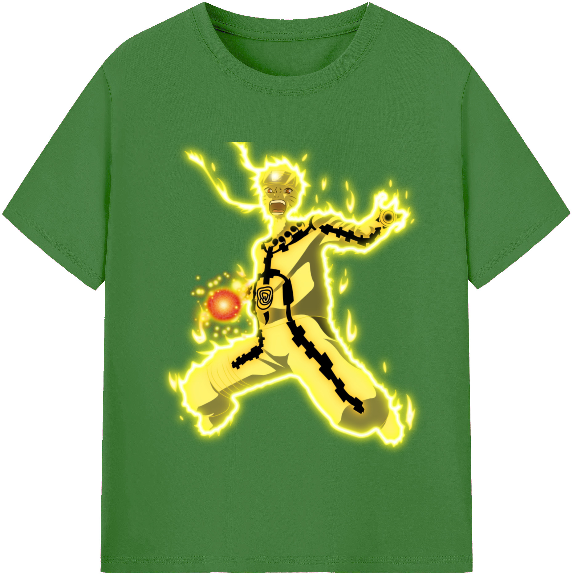（画像用） NARUTO -ナルト- うずまき ナルト Uzumaki Naruto レディースカジュアルプリントTシャツ（綿100％）